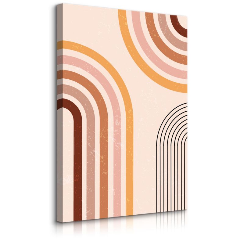 Obraz Muralo Do Salonu Styl Boho Abstrakcja Minimalistyczny Wzór 60x90 cm 1 szt.