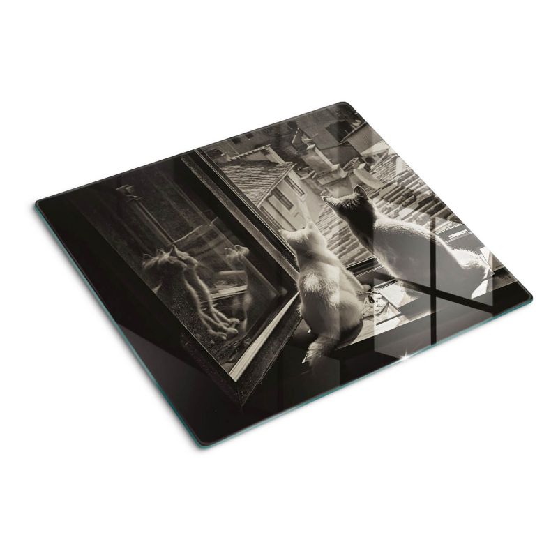 Deska szklana Tulup Koty przy oknie 60x52 cm 1 szt.