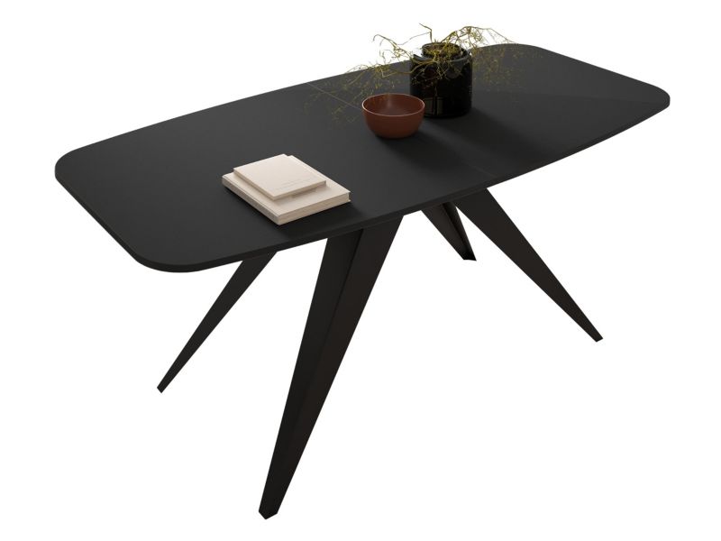 Stół rozkładany MIRJAN 24 Ferro 160 czarny/czarny molet 1 szt.