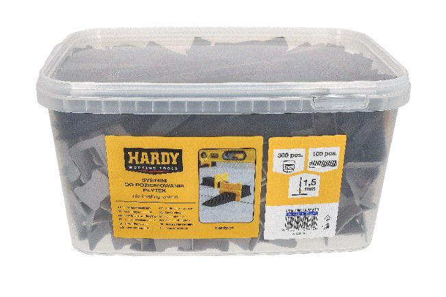 System do poziomowania płytek 1,5 mm Klipsy 300 sztuk + Kliny 100 sztuk