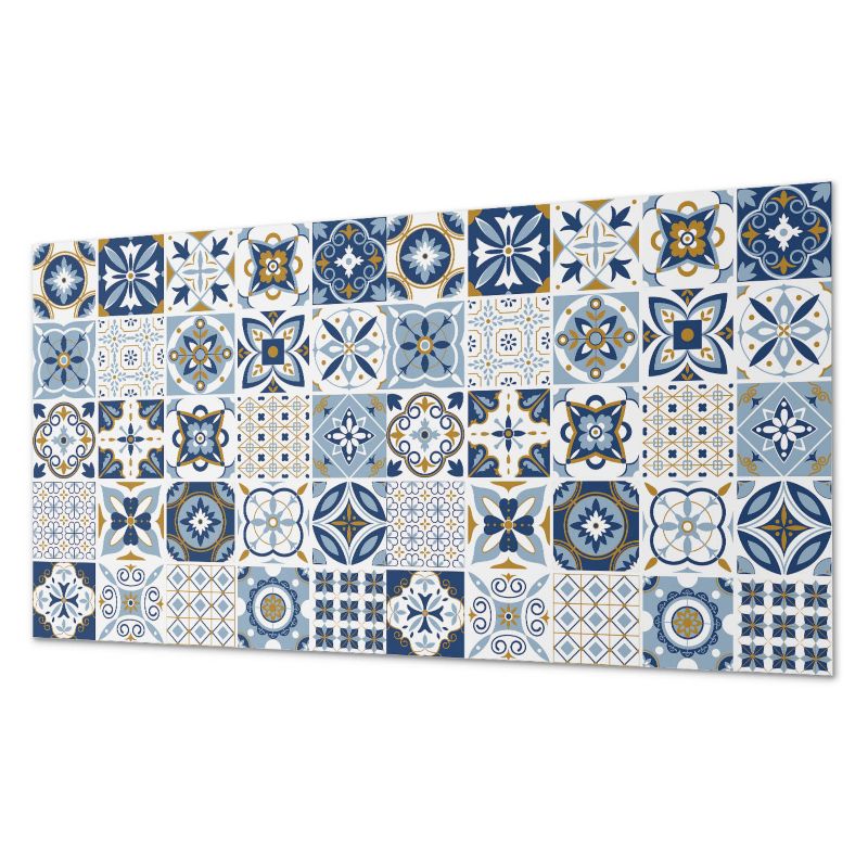 Ścienny Panel PCV Samoprzylepny ArtPrintCave 100x50 cm Wzory kafli dekoracyjnych 1 szt.