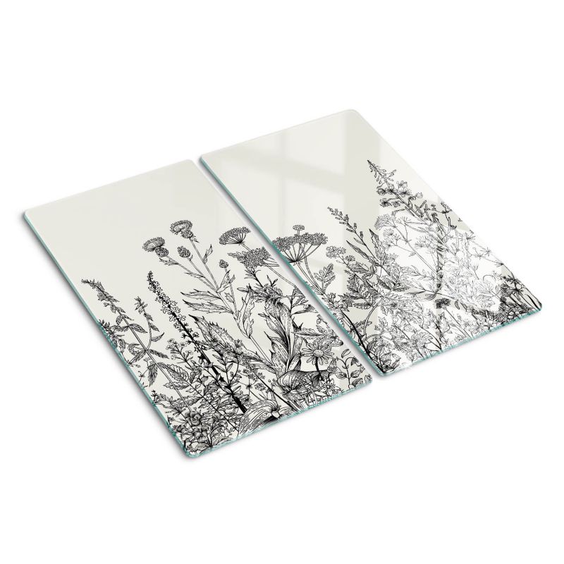 Deska szklana Tulup 2x30x52 cm Dzikie Kwiaty 1 szt.