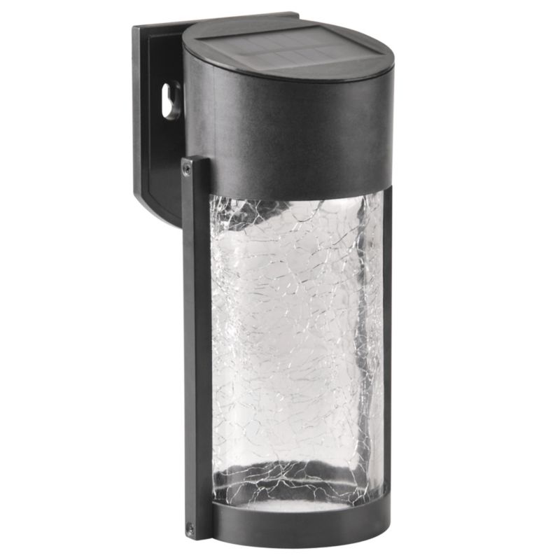 Kinkiet solarny z czujnikiem Polux Vetro czarny LED 4000K IP44 wym: 20 x 8,5 x 10 cm szkło - 1 szt.