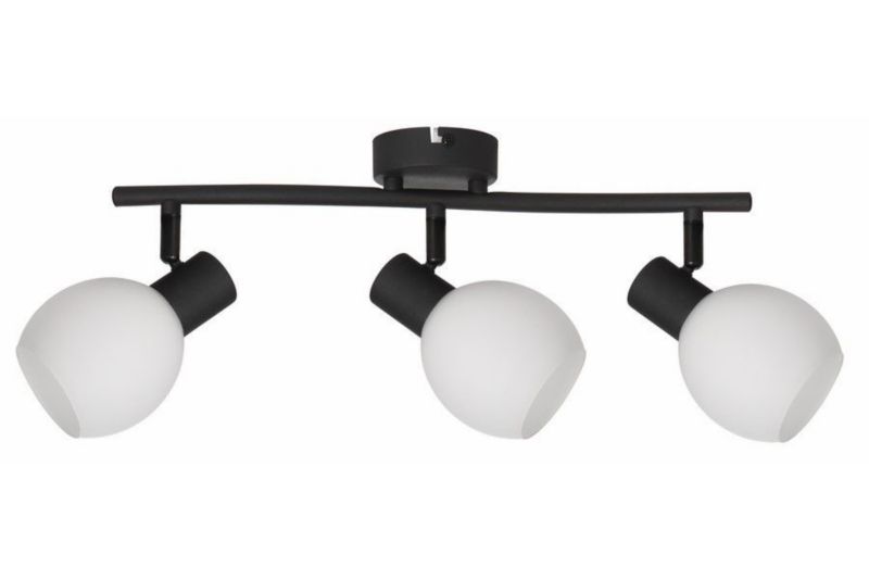 Lampa sufitowa wisząca Reality Cortez czarna wym: 17 x 40 x 10 cm 3xE14 x 1 szt.