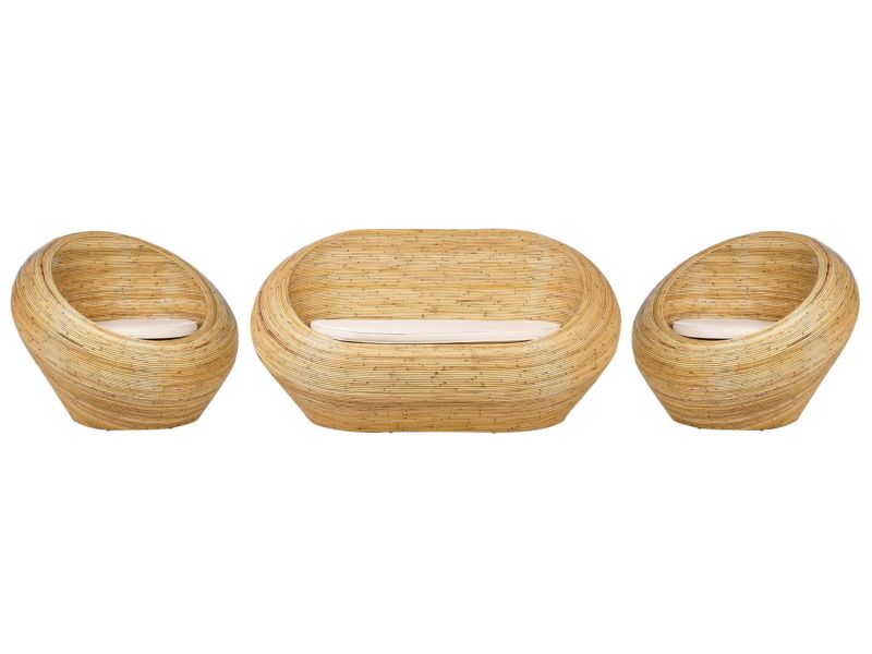 Zestaw ogrodowy Maiori Rattan Naturalny 1 kpl