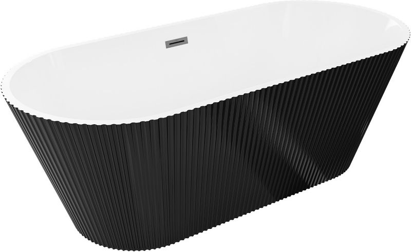 Wanna wolnostojąca Mexen Yara Biało/Czarna 170x75 cm 1 szt.