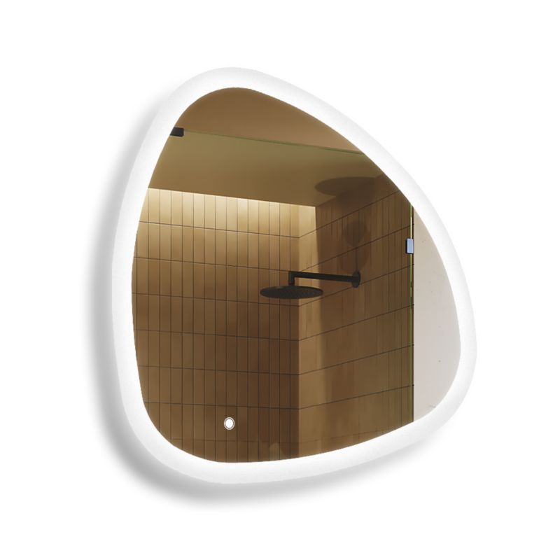 Lustro łazienkowe Artforma LED 94x94cm nieregularne LED Dual włącznik EGG222 1szt.