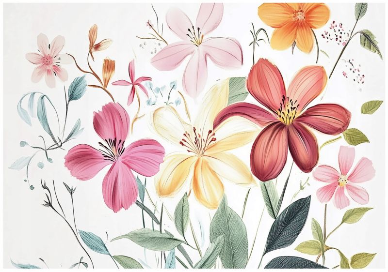 Fototapeta Dla Dzieci Kwiaty WALLARENA 400x280 cm Tapeta Na Flizelinie 1 szt.