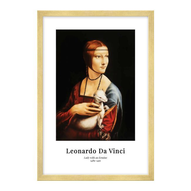 Obraz Dama z łasiczką 60 x 90 cm