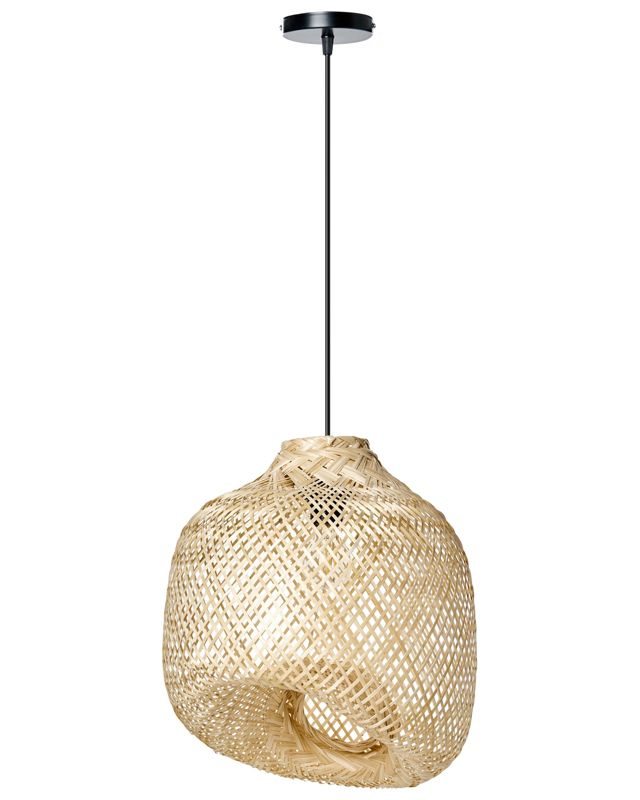 Lampa wisząca Gurabo Drewno bambusowe Naturalny 1 szt.