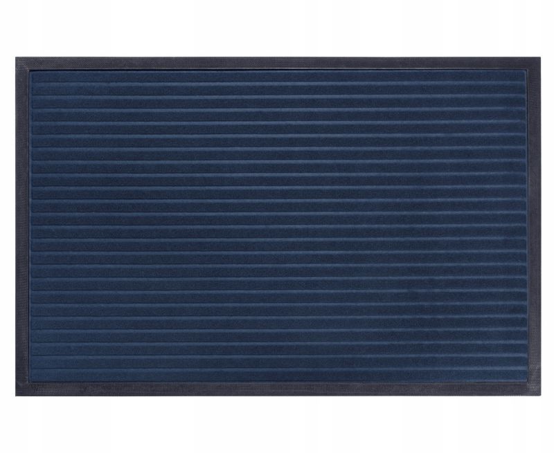 Wycieraczka Hanse Home granatowa antypoślizgowa 60x90cm, welurowa mata pod drzwi 1 szt.