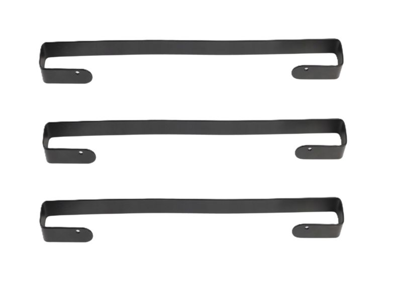 Wieszak łazienkowy Jumi ścienny loft na ręczniki czarny 50cm 3szt