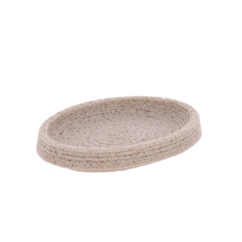 Mydelniczka łazienkowa Lina TENDANCE piaskowa owalna 13x9,4 cm 1 szt.