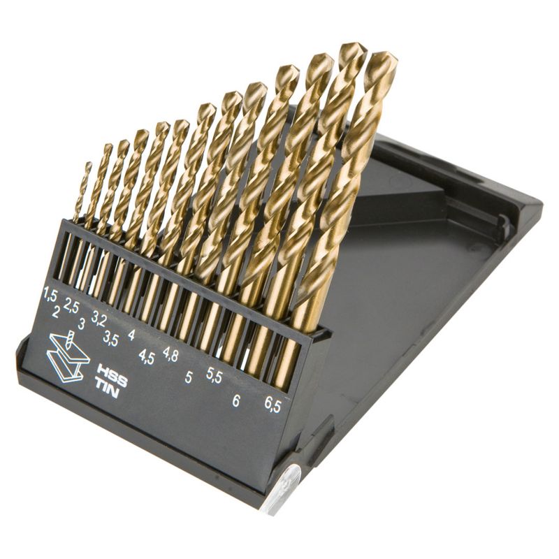 Wiertła do metalu GRAPHITE HSS-iiN 1.5-6.5 mm, zestaw 13 szt. 1 kpl.