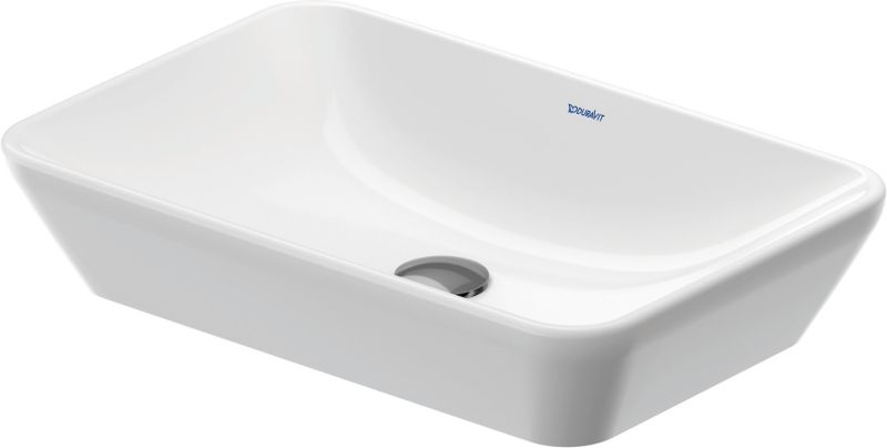 Umywalka Duravit D-Neo 60x40 cm nablatowa, prostokątna, biała, ceramika 1 szt.
