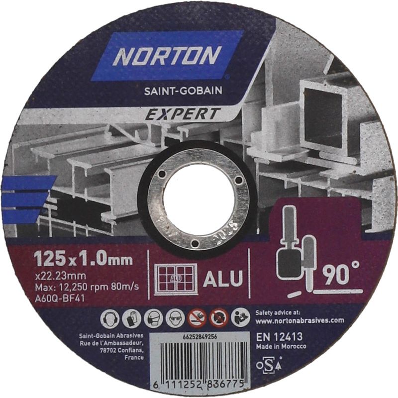 Tarcza Norton Expert 41-125X1.0X22.23 aluminium