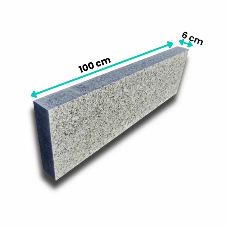 Obrzeże granitowe Tiles G602 6x20x100 cm góra płomieniowana (opornik) 1 szt.