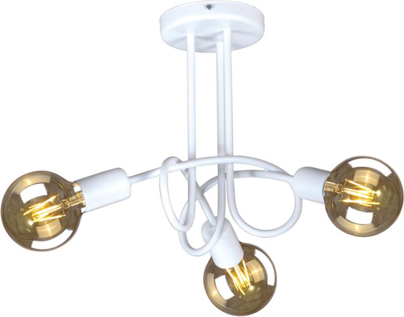 Lampa sufitowa wisząca Kaja Deze biała wym: 30 x 35 x 35 cm 3xE27 x 60W 1 szt.