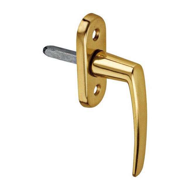 Klamka okienna 1-ramienna S mosiądz