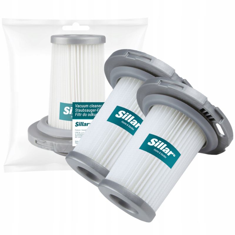 Filtr do odkurzacza, Sillar, zmywalny, do odkurzaczy pionowych, zamiennik do Rowenta Tefal X-Force, X-Combo, X-pert 6.6, 2szt