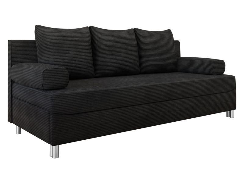 Kanapa rozkładana MIRJAN 24 Dover Sztruks czarny 1 szt.