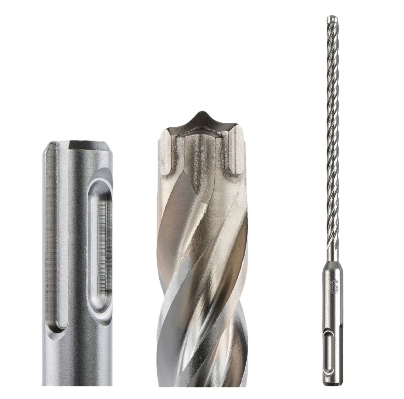 Wiertło do betonu Milwaukee MX4 SDS Plus czteroostrzowe 6x100/165 mm 1szt