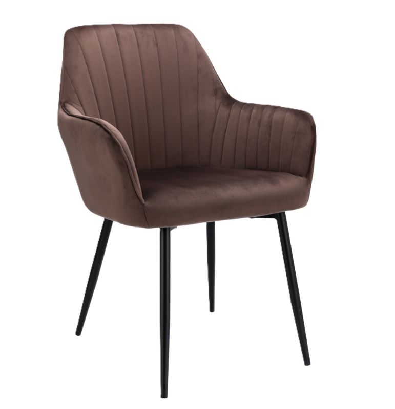 Krzesło Jumi CORA nowoczesne kolor brązowy 1szt