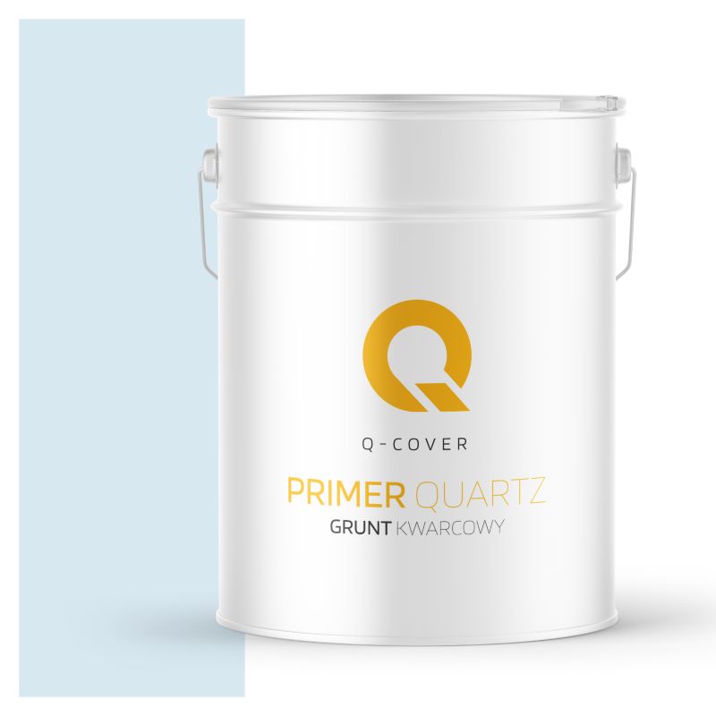 Grunt Kwarcowy pod Tynk Silikonowy Q-Cover Biel złamana w niebieski F111 15KG
