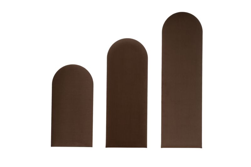 Panel Tapicerowany Komvortowy 80x30 cm Brązowy Smart Velvet Ścienny 1 szt.