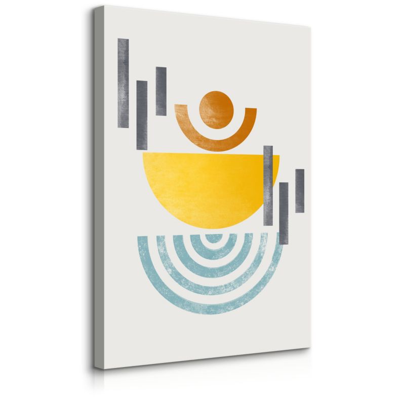 Obraz Na Płótnie Figury Geometryczne Abstrakcja Styl Boho50x70 cm 1 szt.