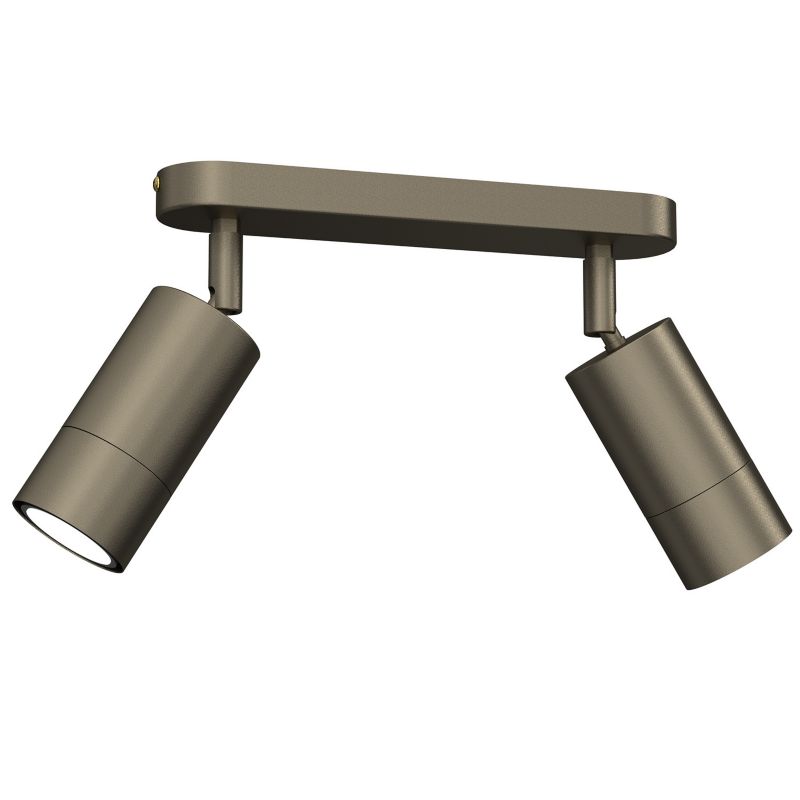 Lampa sufitowa Luminex Link tytanowy złoty Listwa z lampami 2 x GU10 x 8W wym: 16 x 24 x 6 cm - 1 szt.