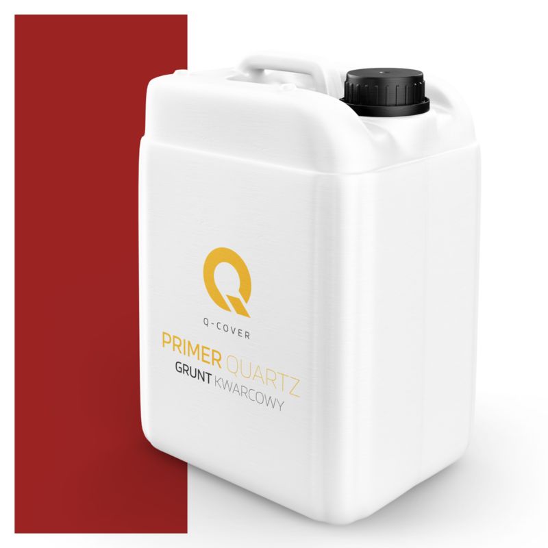 Grunt Kwarcowy pod Tynk Silikonowy Q-Cover Czerwony RAL3001 7.5KG