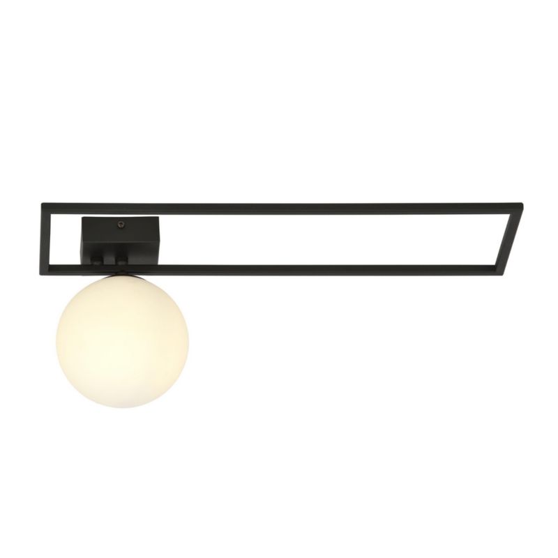 Lampa sufitowa Emibig Imago czarno-biała wym: 21 x 50 cm 1xE14 x 10W metal 1 szt.