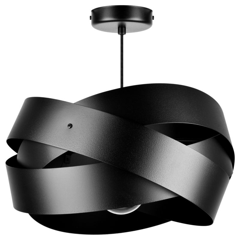 Lampa wisząca Avia Szpak Nowoczesna Czarna Duża 1xE27 1szt