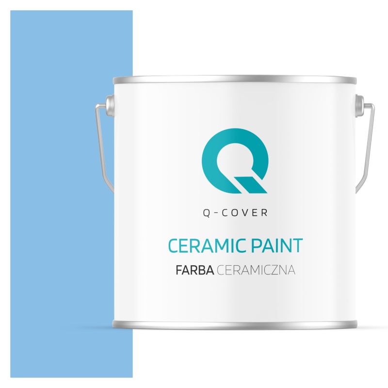 Farba Ceramiczna Do Ścian i Sufitów Q-Cover Błękit królewski H0141 Głęboki Mat 5L