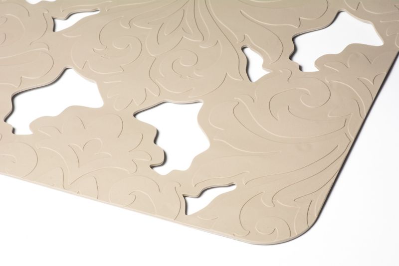 Mata antypoślizgowa łazienkowa pod prysznic TELLO 35,5x72cm szara kauczuk SBS 1 szt.