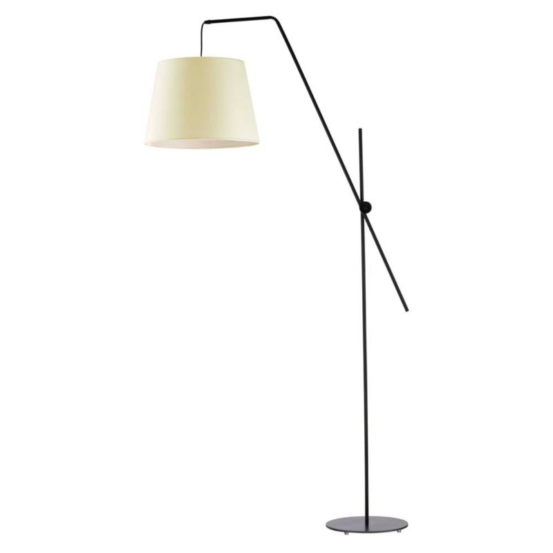 Lampa stojąca Volta Light Factory podłogowa przegubowa regulowana z abażurem ecru stożek MODERN 1szt.
