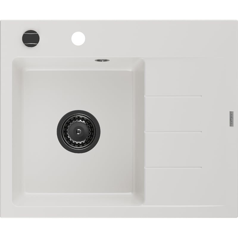 Zlewozmywak wpuszczany Mexen Ben 1-komorowy biały 600x500 mm 6522605000-20-B