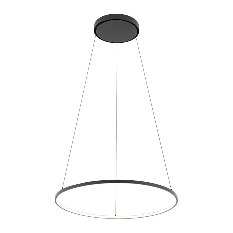 Lampa wisząca Nowodvorski Lighting Circolo Led 8126 czarna ring wbudowany LED 21W 1 szt.