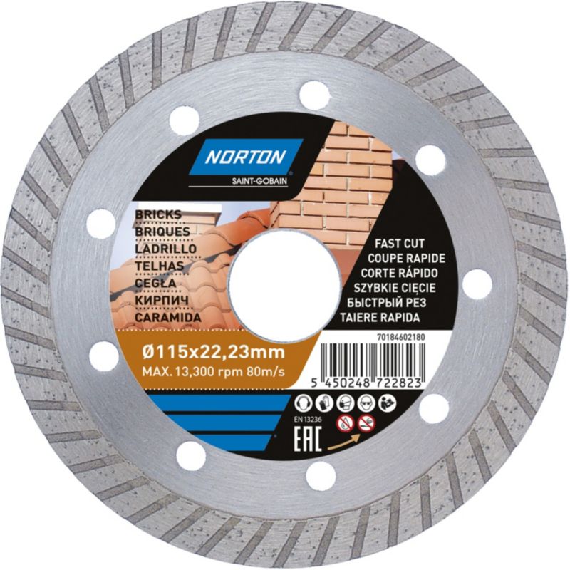 Tarcza diamentowa Norton Jet do cięcia 115 x 22,23 mm