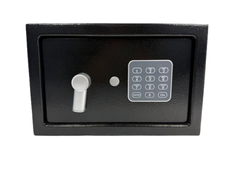 Sejf biurowy Bituxx kompaktowy na kod i klucz czarny 1 szt