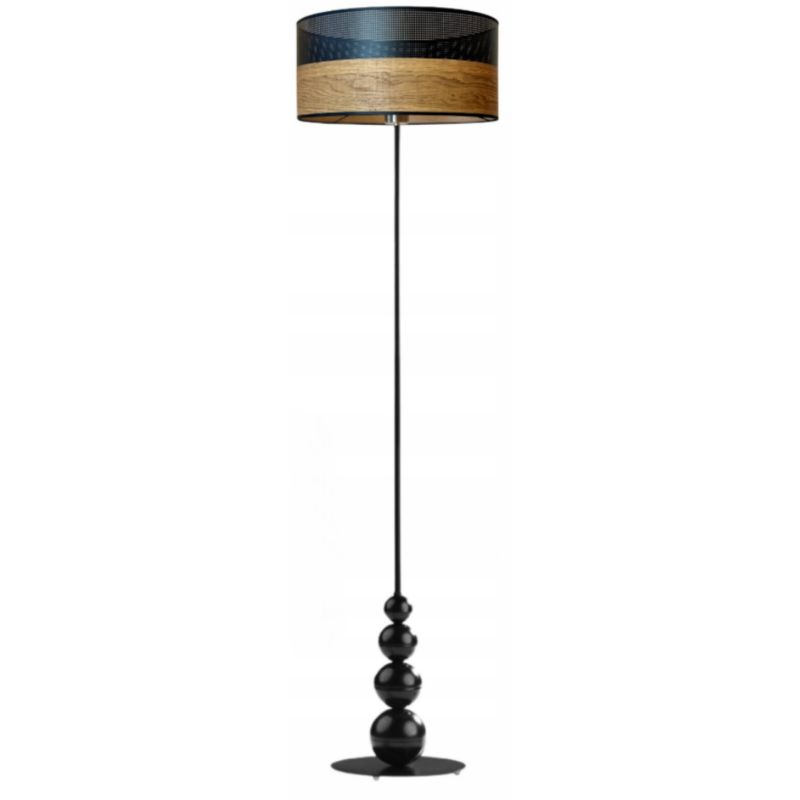 Lampa stojąca Volta Light Factory podłogowa z abażurem fornir walec TENEZI 1szt.
