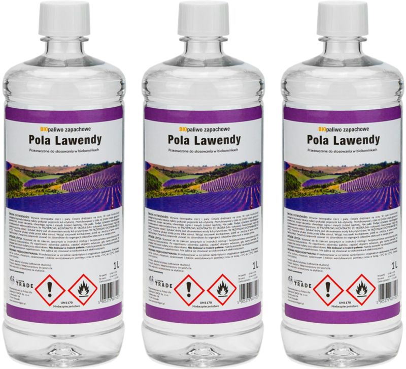 BiokominkiGMT Biopaliwo zestaw POLA LAWENDY .3szt