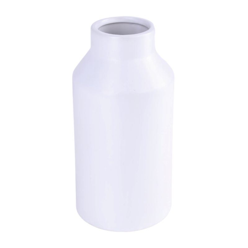 Wazon Direct Home and Garden Clay 14 x 14 x 26 cm biały mat