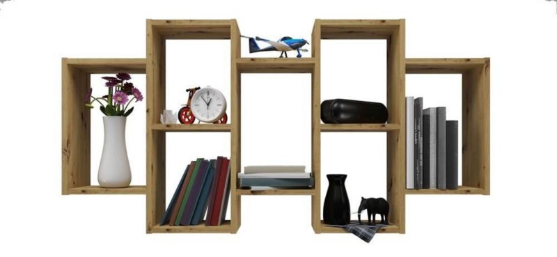 Regał na książki Seaford XV Actona czarny metalowy industrialny do salonu i biura 114 cm 1 szt.