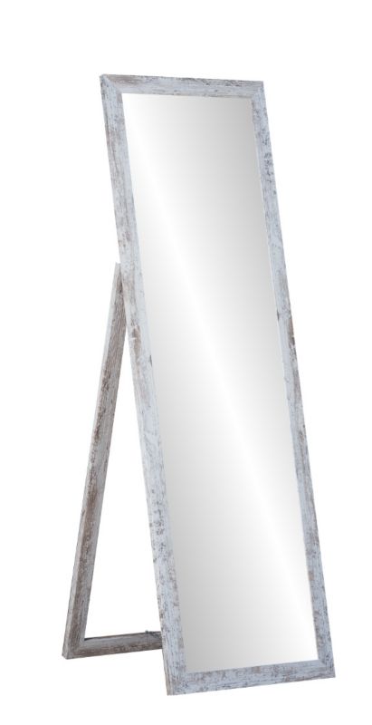 Lustro stojące Profilmat 170x50 rama shabby biały 1szt.