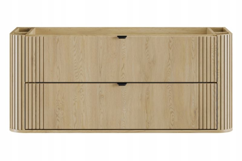 Szafka pod umywalkę Furnidea 120 cm ryflowana dąb Cremona Ovalia Cremona 1 szt.