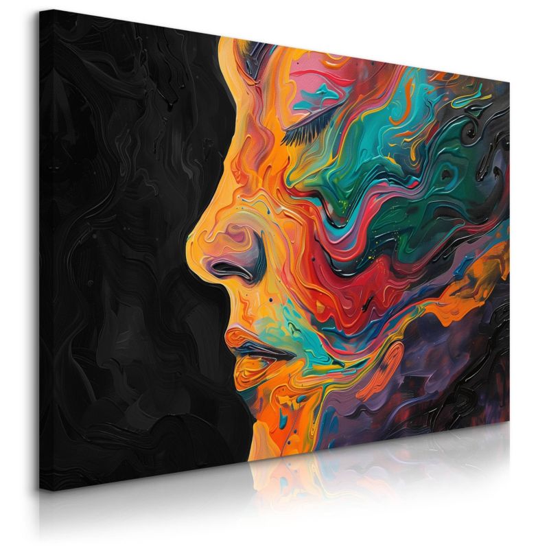 Obraz Muralo Do Sypialni Abstrakcyjny Portret Kobiety Malarstwo 120x80 cm 1 szt.