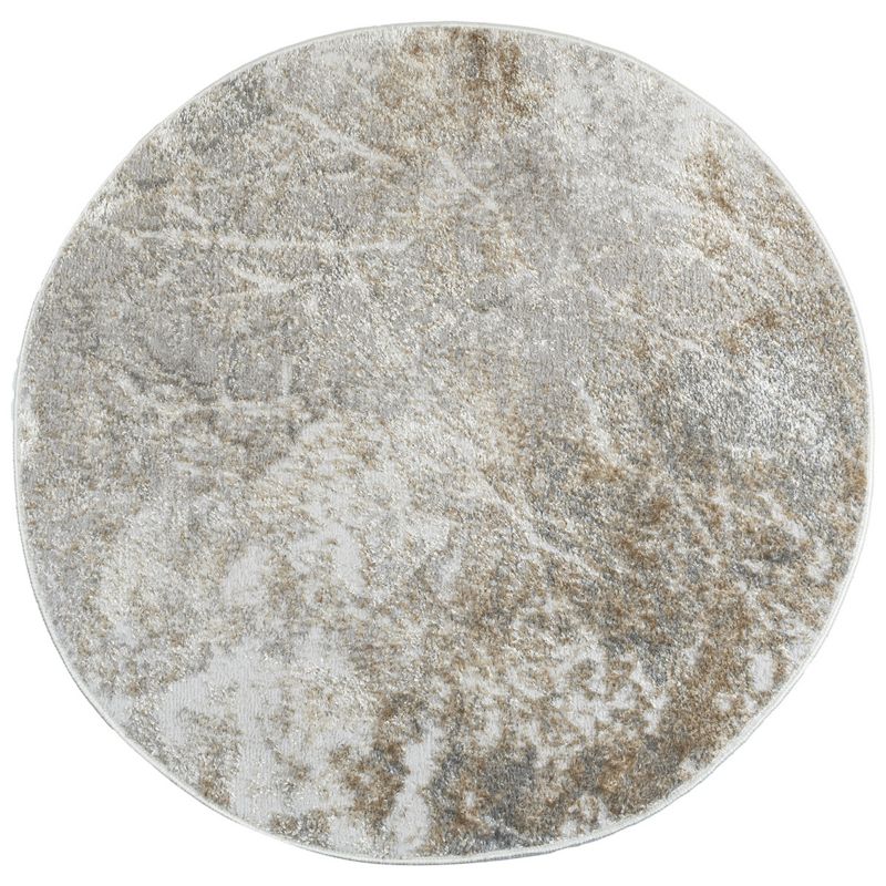 Dywan okrągły 120 cm nowoczesny Wenecja e-floor marmur szary 1 szt