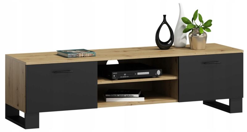 Szafka rtv Matkam szafka KLARA BIS Per artisan-czarny 1 szt.